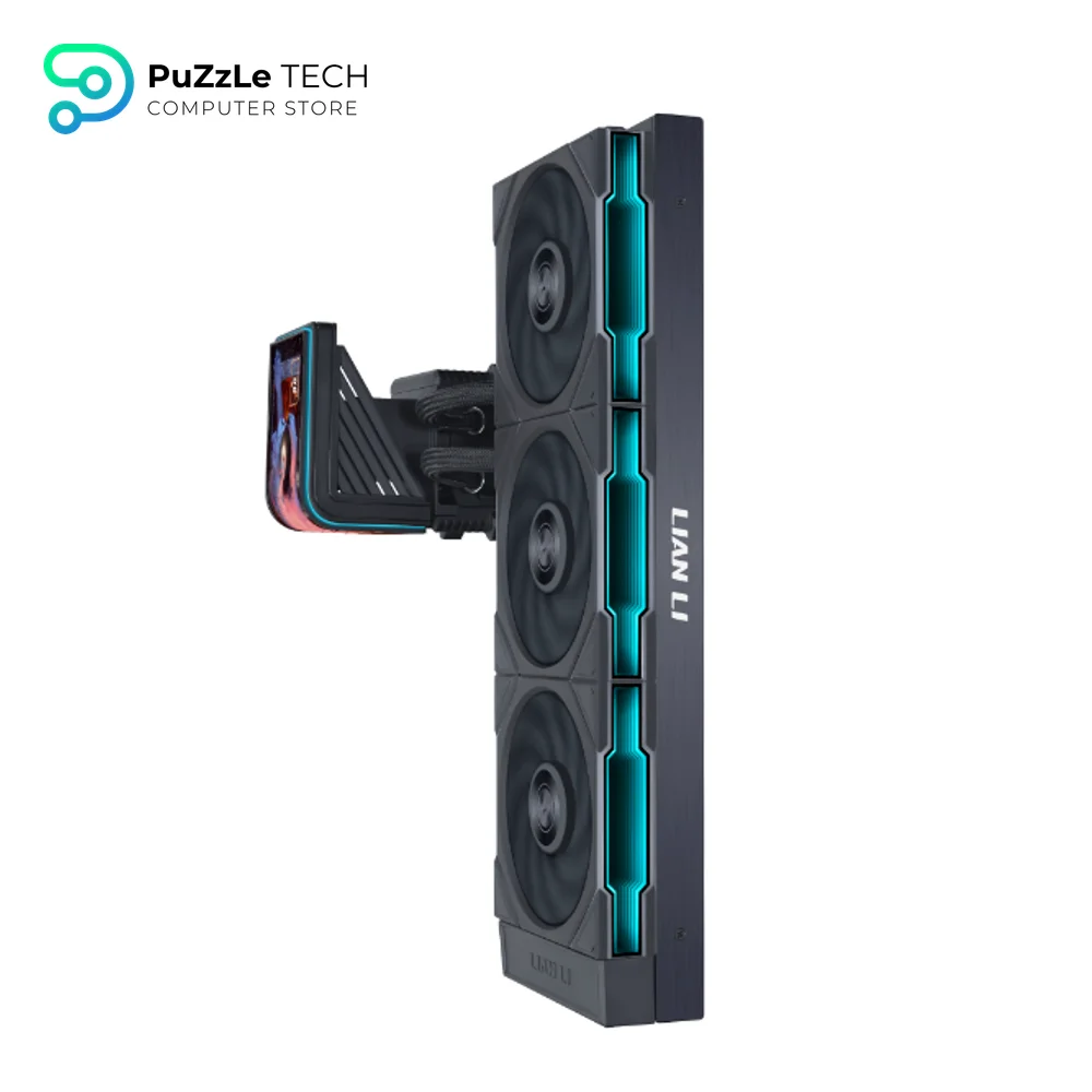 Lian Li HydroShift II Oled Curved 360MM Black with UNI FAN P28 V2 AIO Liquid Cpu Cooler