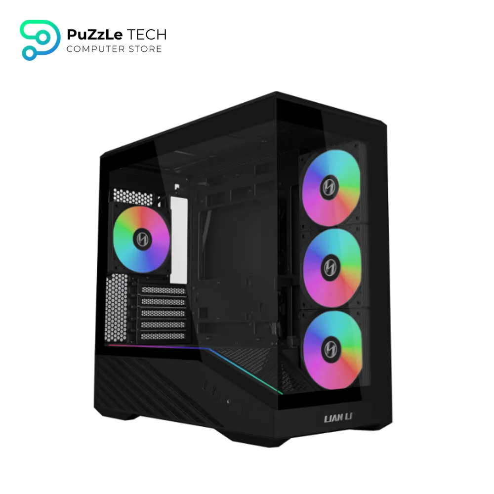 Lian Li Vector V100 Mini 4 Fan ARGB Type-C + RB750 750W 80 Plus Bronze ATX 3.1 modular SATA Black Micro Tower Gaming Case