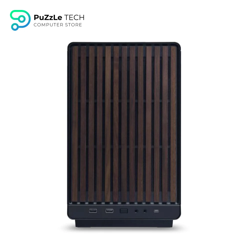 Lian Li DAN A3 Wooden Glass Edition Black Micro Tower Gaming Case 3
