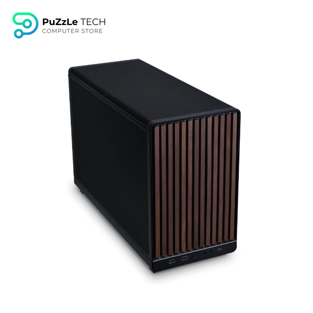 Lian Li DAN A3 Wooden Glass Edition Black Micro Tower Gaming Case