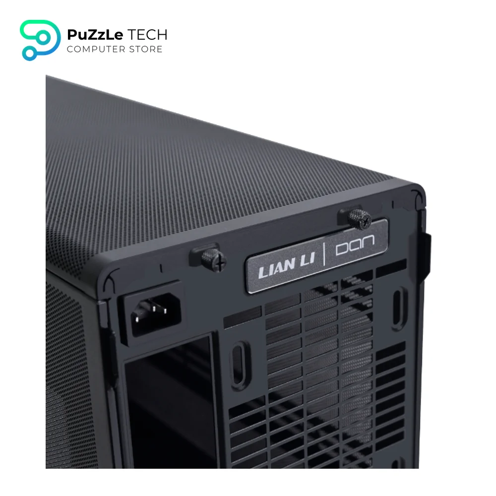 Lian Li DAN A3 Wooden Glass Edition Black Micro Tower Gaming Case 5