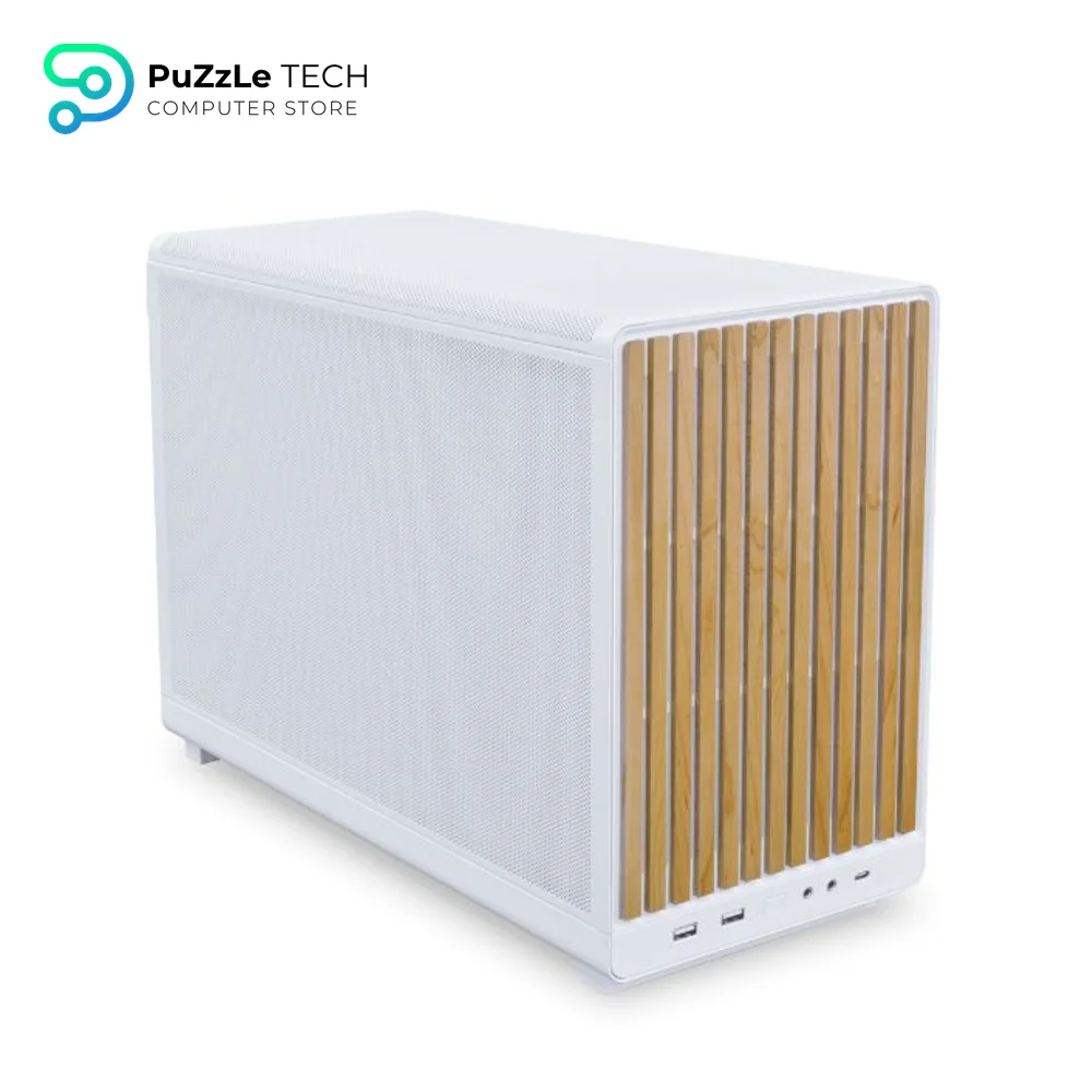 Lian Li DAN A3 Wooden Glass Edition White Micro Tower Gaming Case