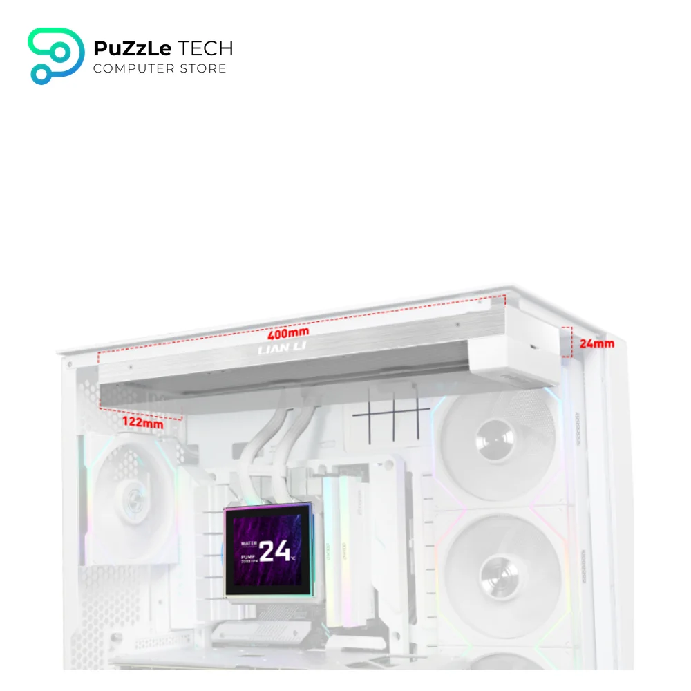 Lian Li HydroShift II LCD-S 360TL 360MM White with UNI FAN TL Wireles AIO Liquid Cpu Cooler 9