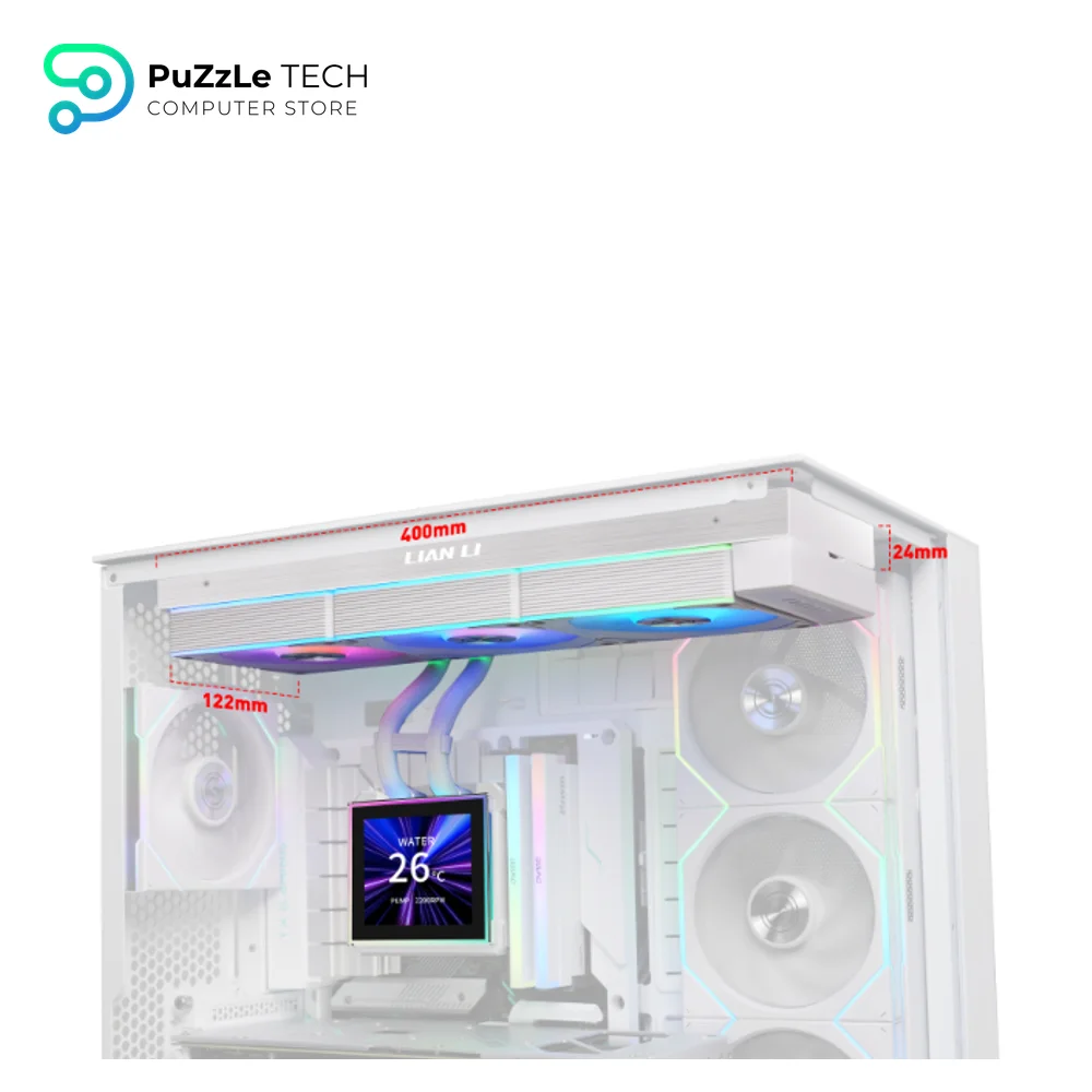 Lian Li HydroShift II LCD-S 360TL 360MM White with UNI FAN TL Wireles AIO Liquid Cpu Cooler 6