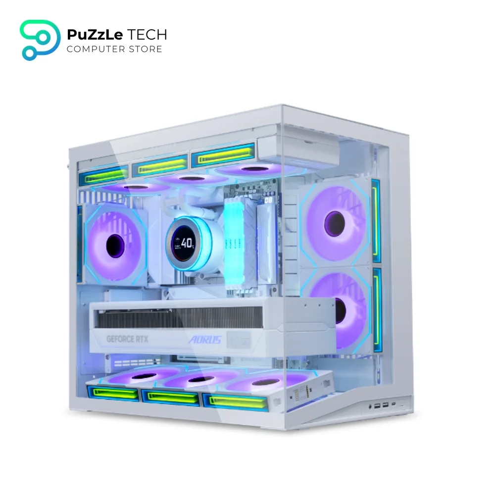 Lian Li O11D Dynamic Mini V2 Flow White Mid Tower Gaming Case 3