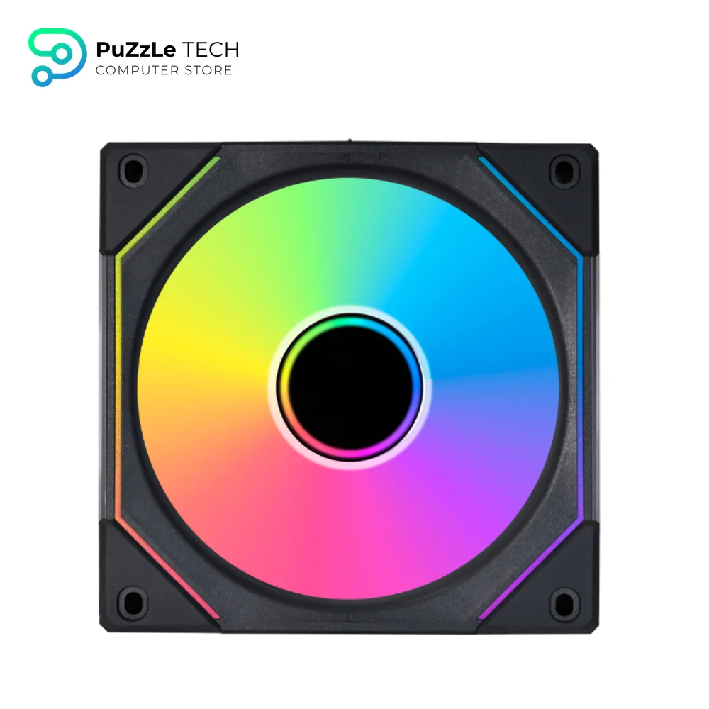 Lian Li UNI Fan SL-INF 120MM ARGB Reverse Blade Revolutionized Daisy Chain Black 3 Fans With Controller Fan 3