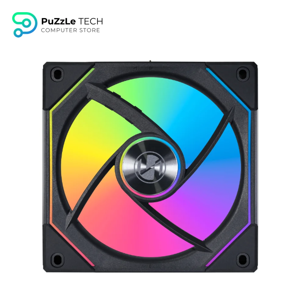 Lian Li UNI Fan SL-INF 120MM ARGB Reverse Blade Revolutionized Daisy Chain Black 3 Fans With Controller Fan 4