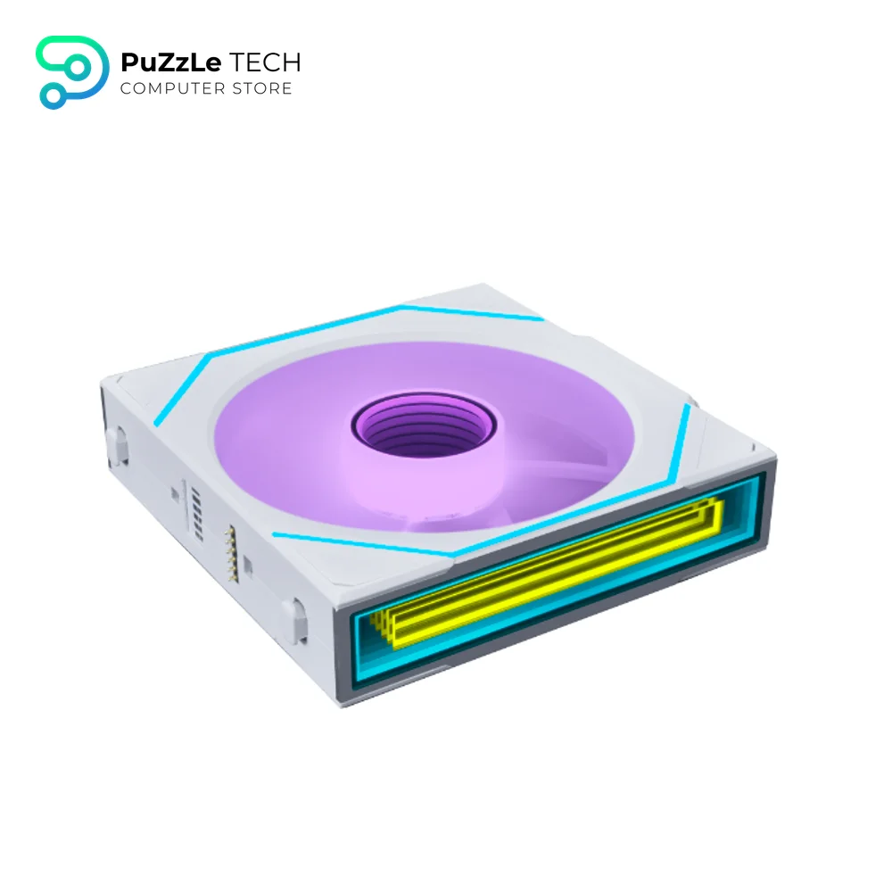 Lian Li UNI Fan SL-INF 120MM ARGB Reverse Blade Revolutionized Daisy Chain White 3 Fans With Controller Fan 4