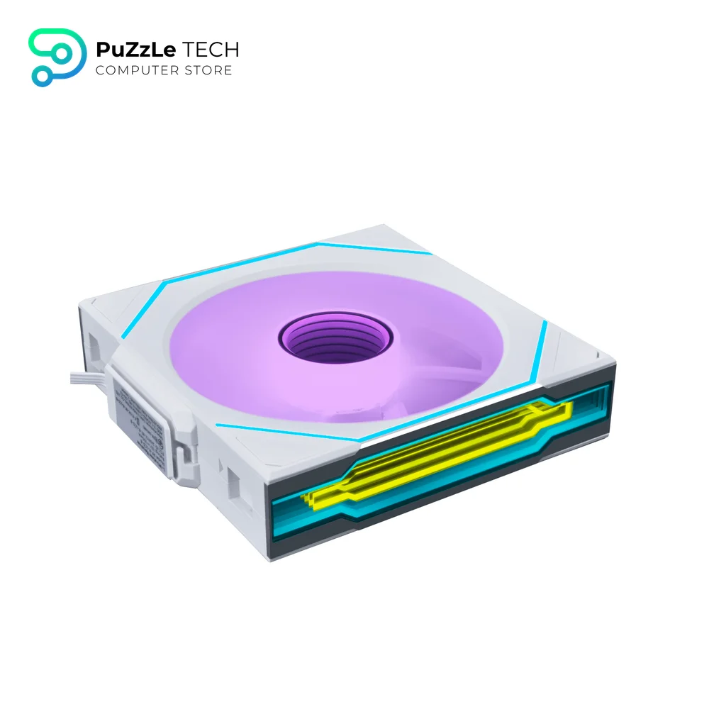 Lian Li UNI Fan SL-INF 120MM ARGB Reverse Blade Revolutionized Daisy Chain White 3 Fans With Controller Fan 3