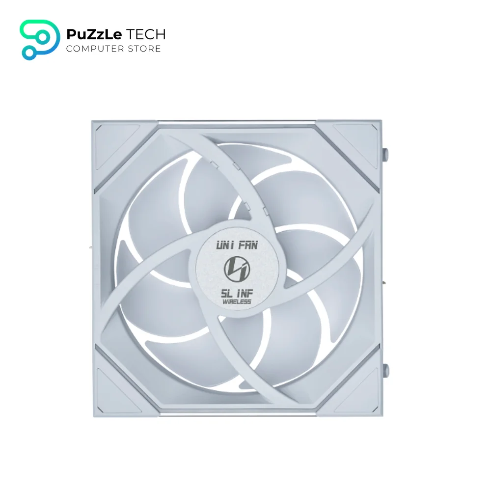 Lian Li UNI Fan SL Infinity Wireless 120 Reversed Blade ARGB White 3 Fans With 2.4 GHz Wireless Controller Fan
