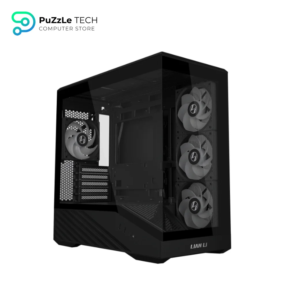 Lian Li Vector V100 Mini 4 Fan ARGB Type-C + RB750 750W 80 Plus Bronze ATX 3.1 modular SATA Black Micro Tower Gaming Case 9