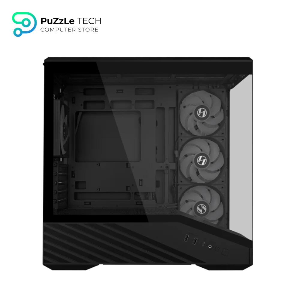 Lian Li Vector V100 Mini 4 Fan ARGB Type-C + RB750 750W 80 Plus Bronze ATX 3.1 modular SATA Black Micro Tower Gaming Case 12