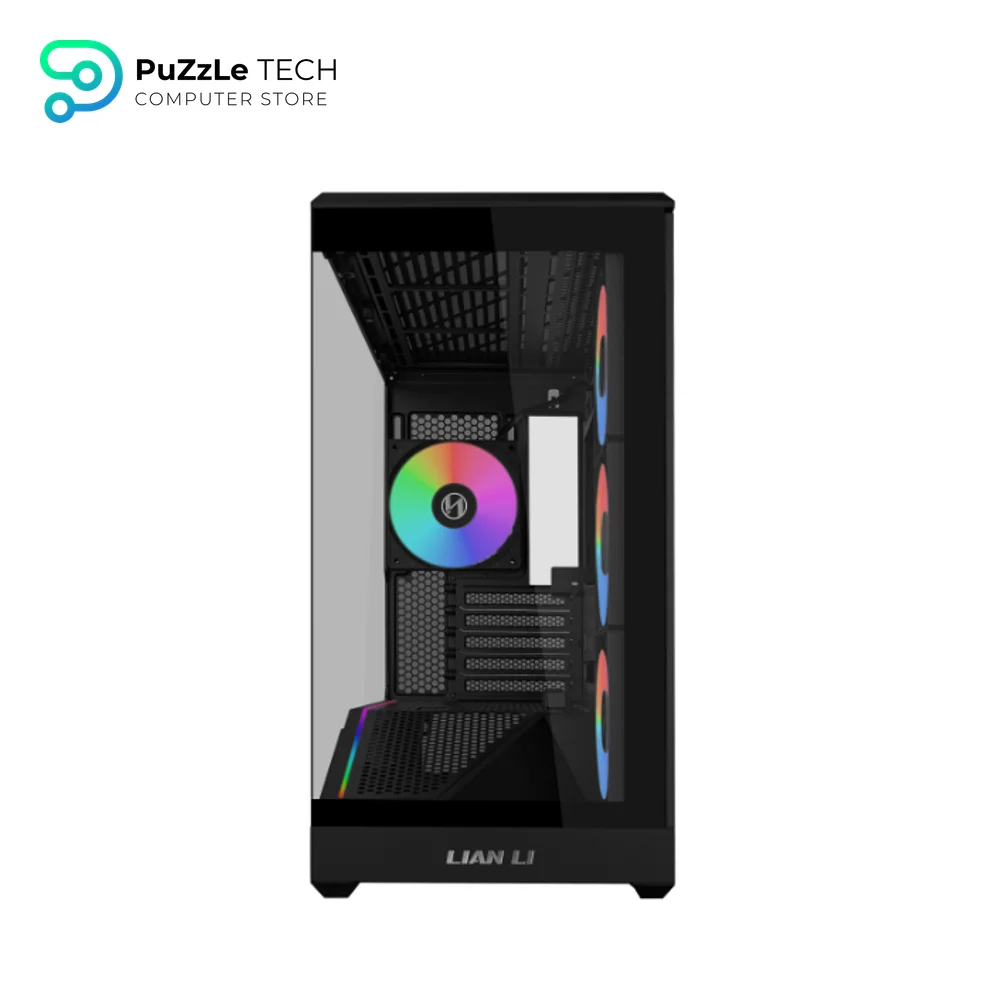Lian Li Vector V100 Mini 4 Fan ARGB Type-C + RB750 750W 80 Plus Bronze ATX 3.1 modular SATA Black Micro Tower Gaming Case 13