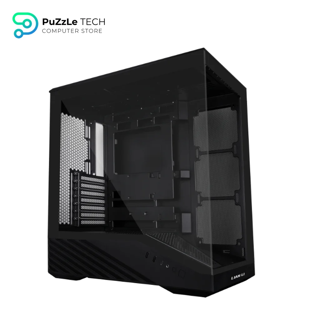 Lian Li Vector V100R Gaming Case - Mid-Tower ATX - E-ATX - Micro-ATX - Tempered Glass - Black