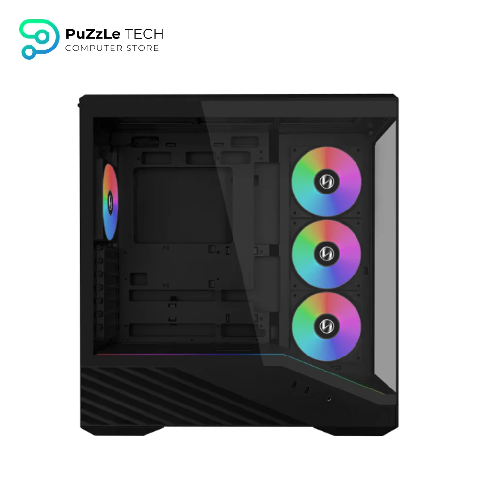 Lian Li Vector V100R Gaming Case - Mid-Tower ATX - E-ATX - Micro-ATX - Tempered Glass - Black 3
