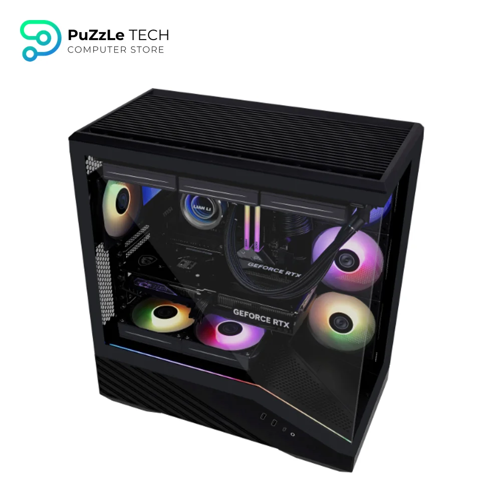 Lian Li Vector V100R Gaming Case - Mid-Tower ATX - E-ATX - Micro-ATX - Tempered Glass - Black 9