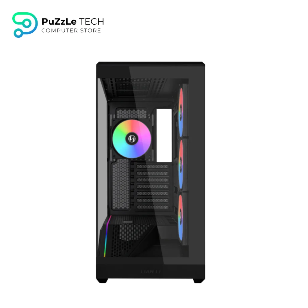 Lian Li Vector V100R Gaming Case - Mid-Tower ATX - E-ATX - Micro-ATX - Tempered Glass - Black 5