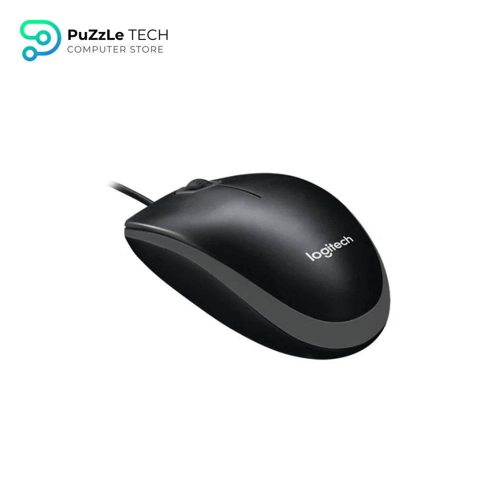 Logitech B100 Office Mouse Wired USB-A 800 DPI Black