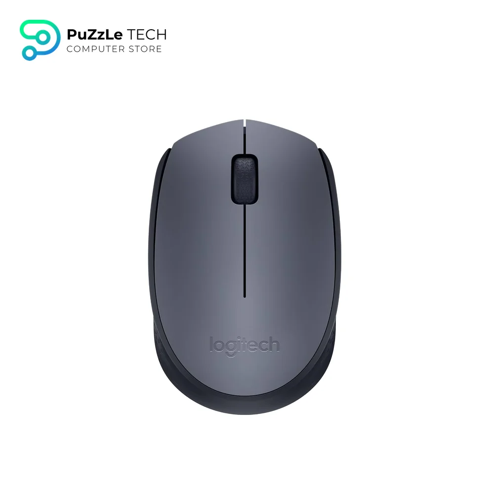 Logitech M170 Wireless Mouse for PC - Mac - Laptop - 2.4 GHz with USB Mini Receiver - Optical Tracking - 12-Months Battery Life - Ambidextrous - Grey