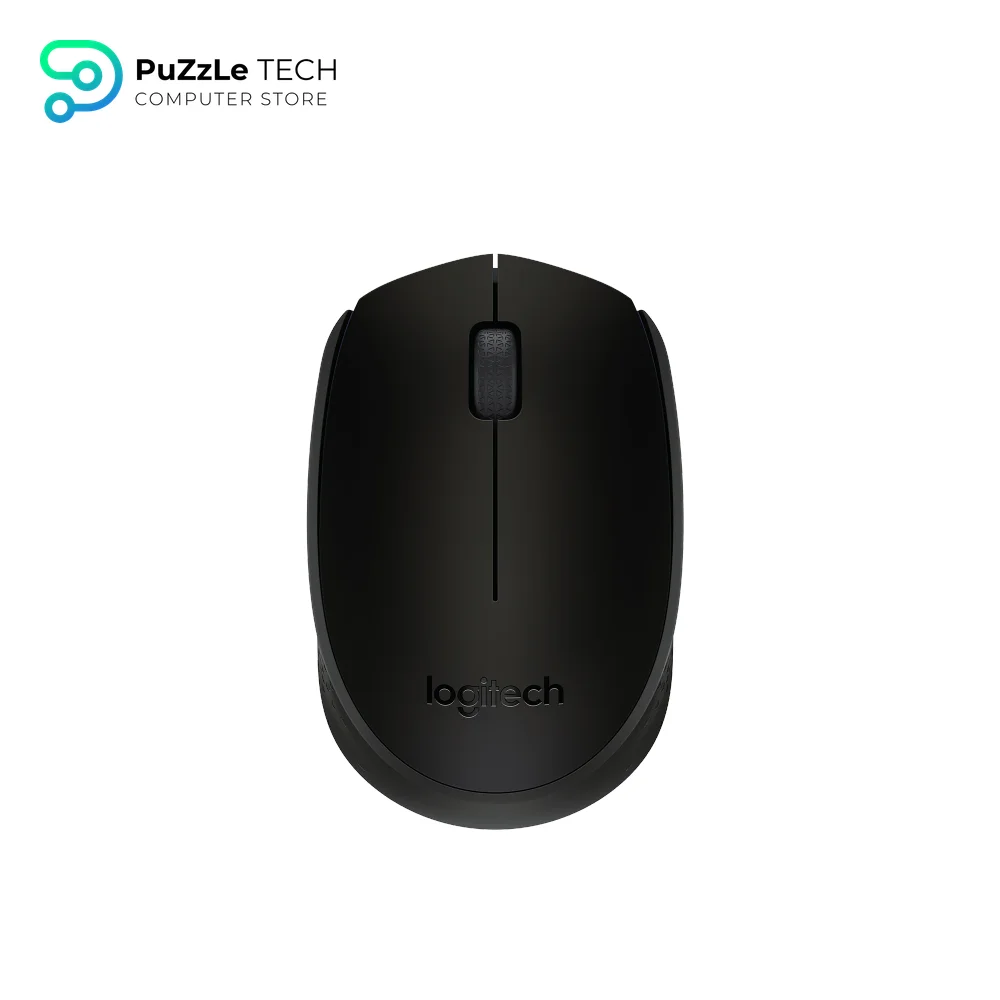 Logitech M171 Wireless Mouse - Compact and Ambidextrous Design - 2.4 GHz USB Receiver - Comfortable Fit for Laptops - PC - Mac - Black