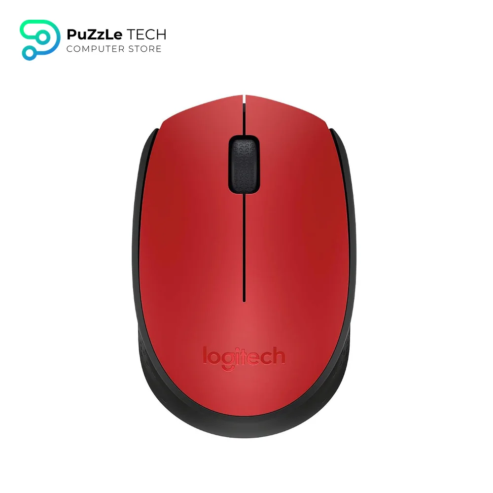 Logitech M171 Wireless Mouse - Compact and Ambidextrous Design - 2.4 GHz USB Receiver - Comfortable Fit for Laptops - PC - Mac - Red