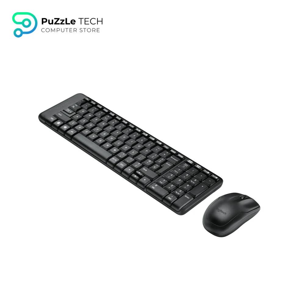 Logitech MK220 Wireless Keyboard And Mouse Combo (English & Arabic Layout) - Compact Size - Long Battery Life 24 Month For Keyboard and 12 Month for Mouse