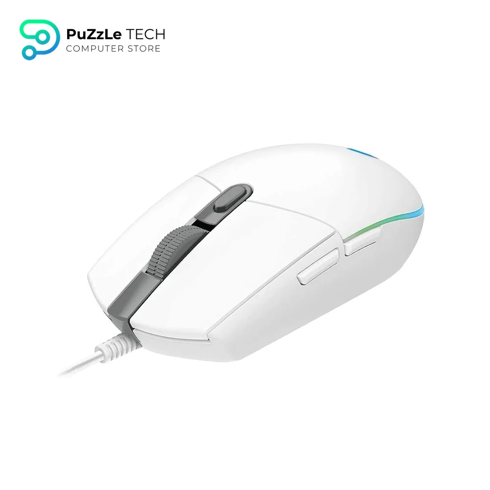 Logitech G102 Light Sync Gaming Mouse with Customizable RGB Lighting - 6 Programmable Buttons Light Weight (White) 3
