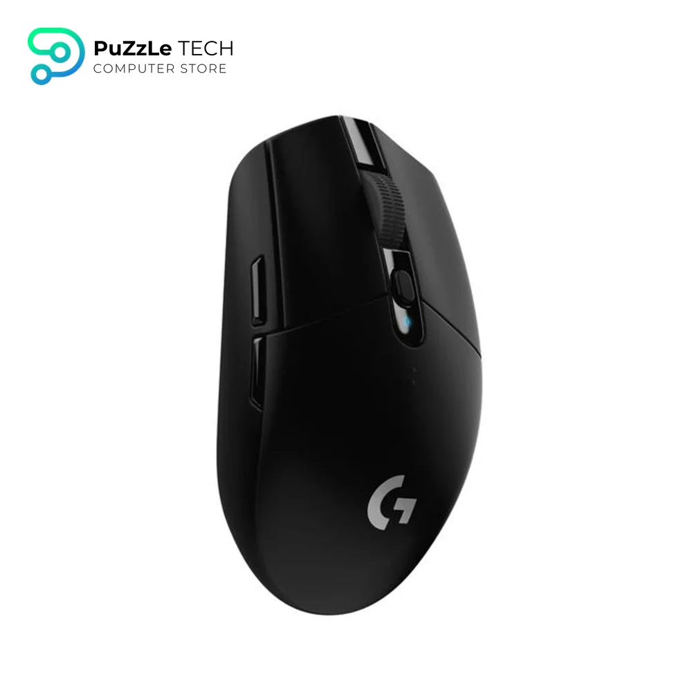 Logitech G305 LIGHTSPEED Wireless Gaming Mouse - Hero 12K Sensor - 12000 DPI - Lightweight - 6 Programmable Buttons - 250h Battery Life - On-Board Memory - PCMac - Black