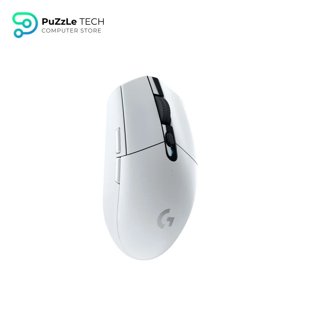 Logitech G305 LIGHTSPEED Wireless Gaming Mouse - Hero 12K Sensor - 12000 DPI - Lightweight - 6 Programmable Buttons - 250h Battery Life - On-Board Memory - PCMac - White
