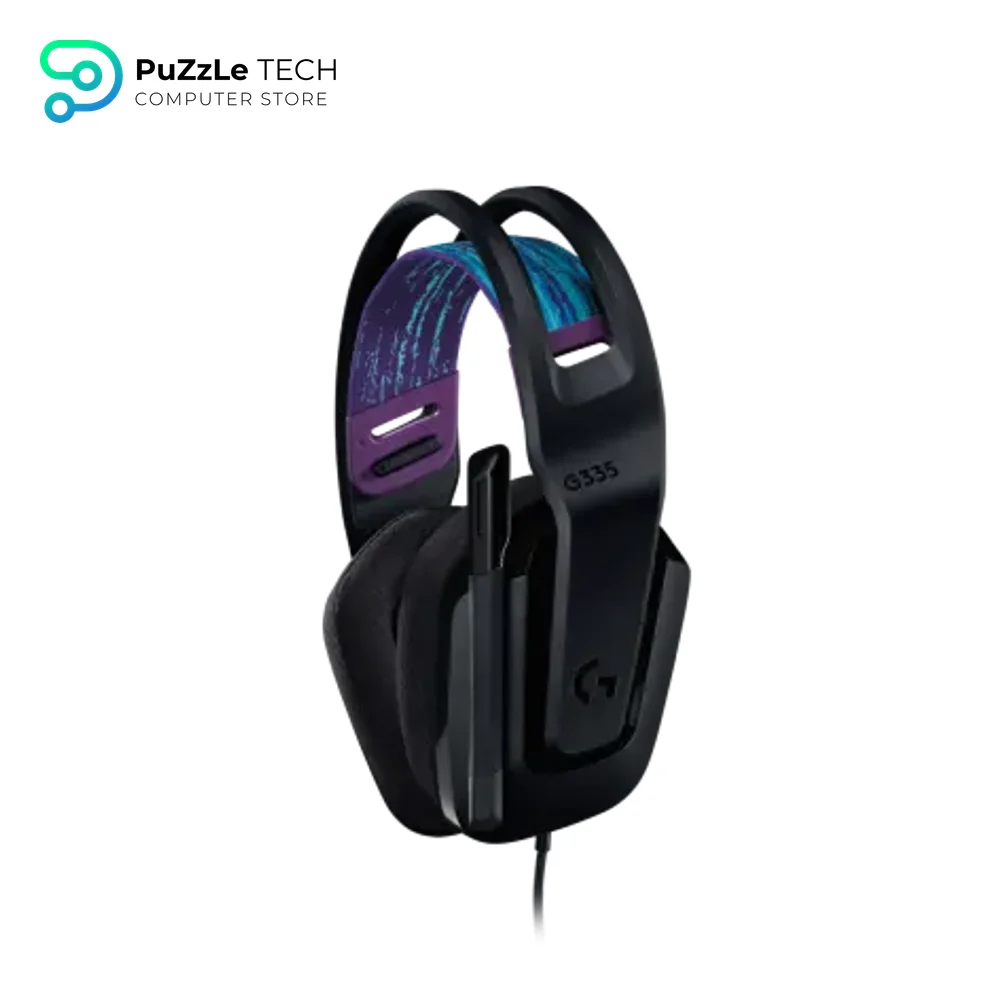 Logitech G335 Wired Gaming Headset - with Flip to Mute Microphone - 3.5mm Audio Jack - Memory Foam Earpads - Lightweight - Compatible with PC - PlayStation - Xbox - Nintendo Switch - Black 3