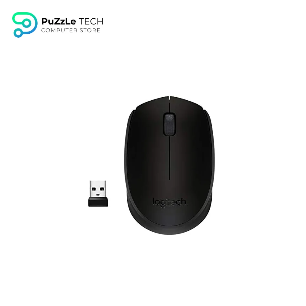 Logitech M171 Wireless Mouse - Compact and Ambidextrous Design - 2.4 GHz USB Receiver - Comfortable Fit for Laptops - PC - Mac - Black 2