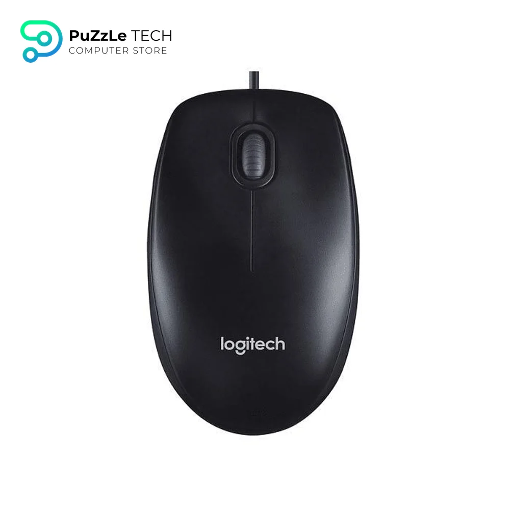Logitech M90 Optical Wired Mouse - Black