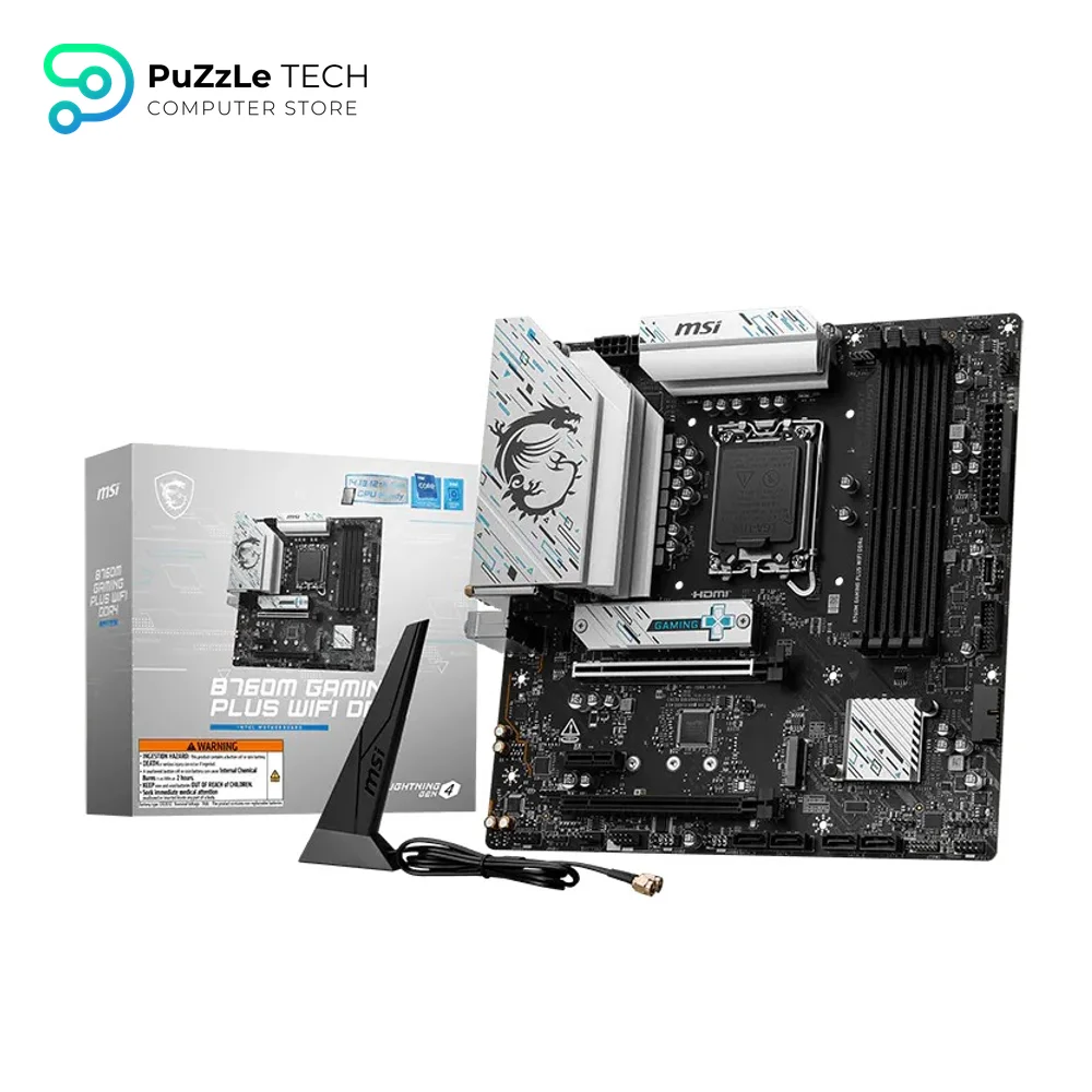 MSI B760M GAMING PLUS WIFI DDR4 Gaming Motherboard