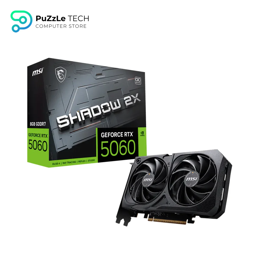 MSI Gaming RTX 5060 Shadow 2X OC 8GB GDDR7 Graphics Card