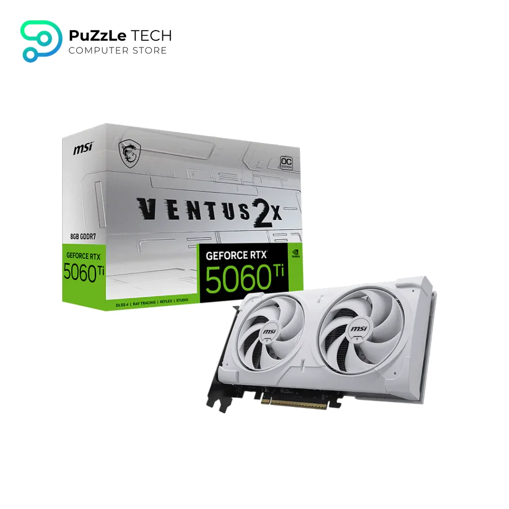 MSI GeForce RTX 5060 Ti VENTUS 2X OC WHITE PLUS 8GB GDDR7