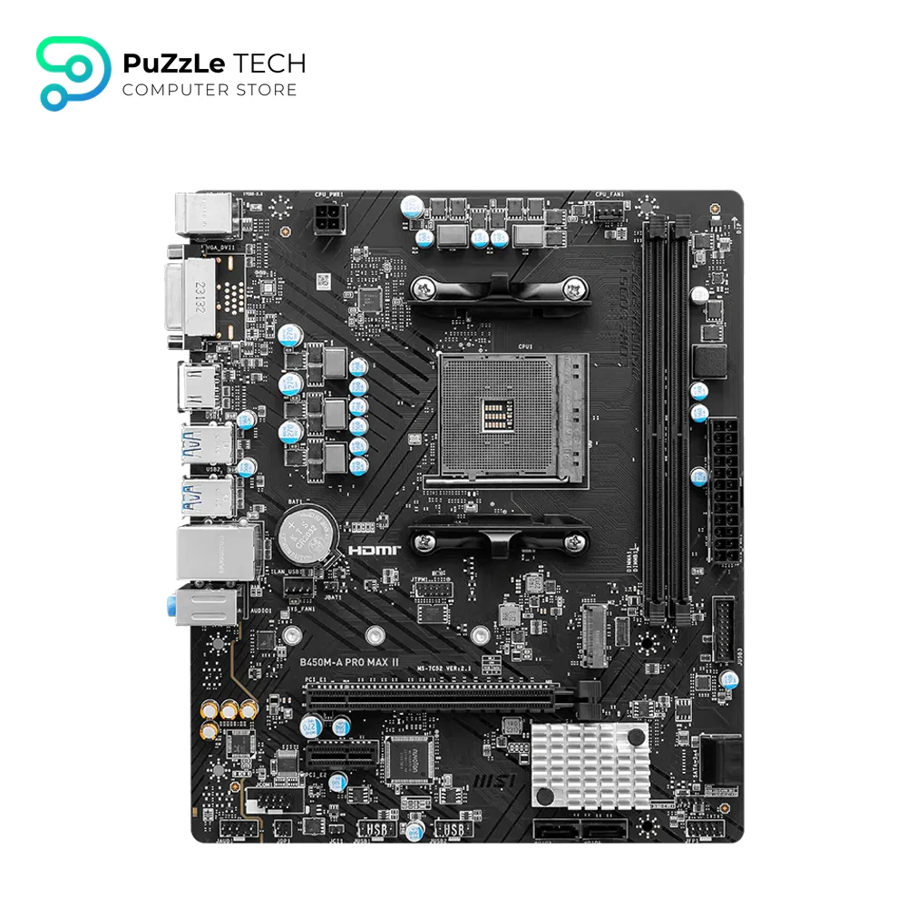 MSI-B450M-A PRO-MAX II AMD Motherboard 3
