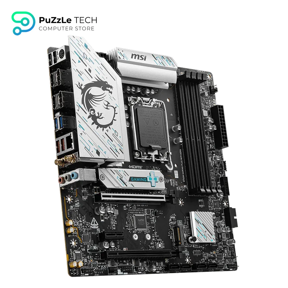 MSI B760M GAMING PLUS WIFI DDR4 Gaming Motherboard 4