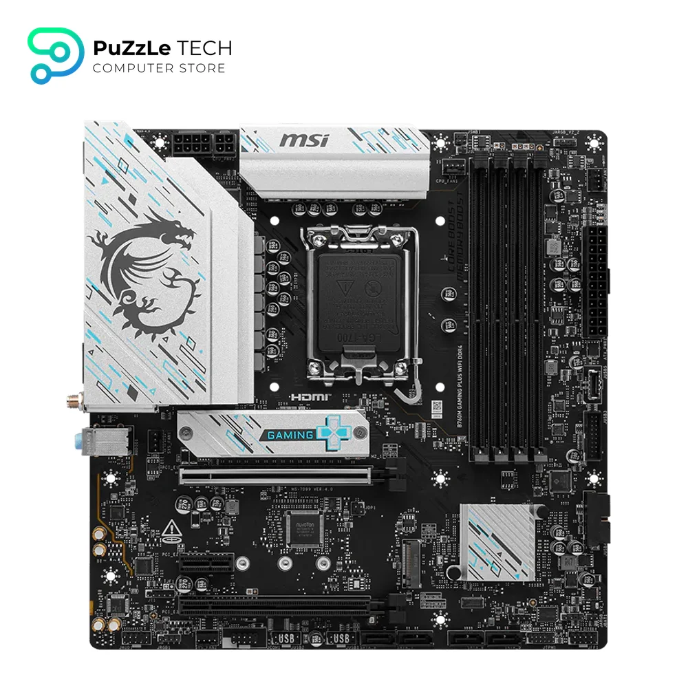 MSI B760M GAMING PLUS WIFI DDR4 Gaming Motherboard