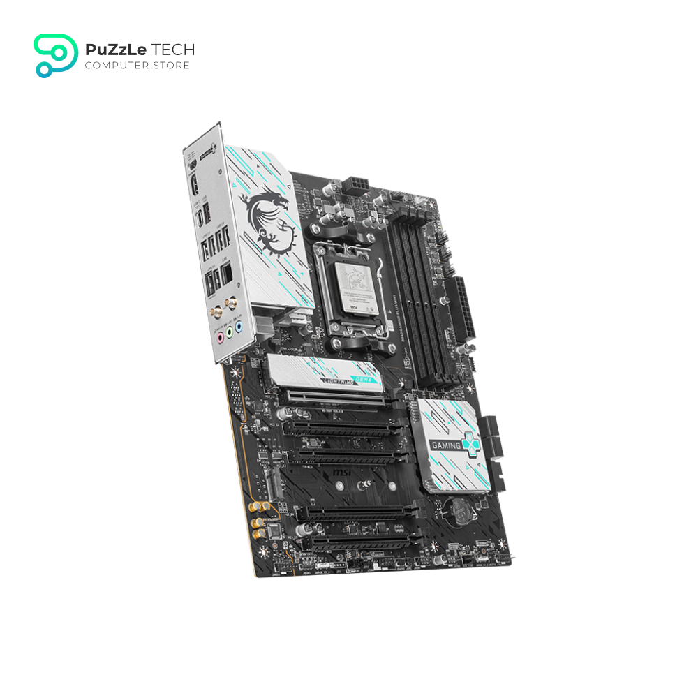 MSI B840 Gaming Plus WiFi Motherboard, ATX - Supports AMD Ryzen 9000/8000 / 7000 Processors, AM5 - DDR5 Memory Boost 8000+ MT/s (OC) - PCIe 4.0 x16 - M.2 Gen4 - Wi-Fi 7 - 2.5G LAN 4