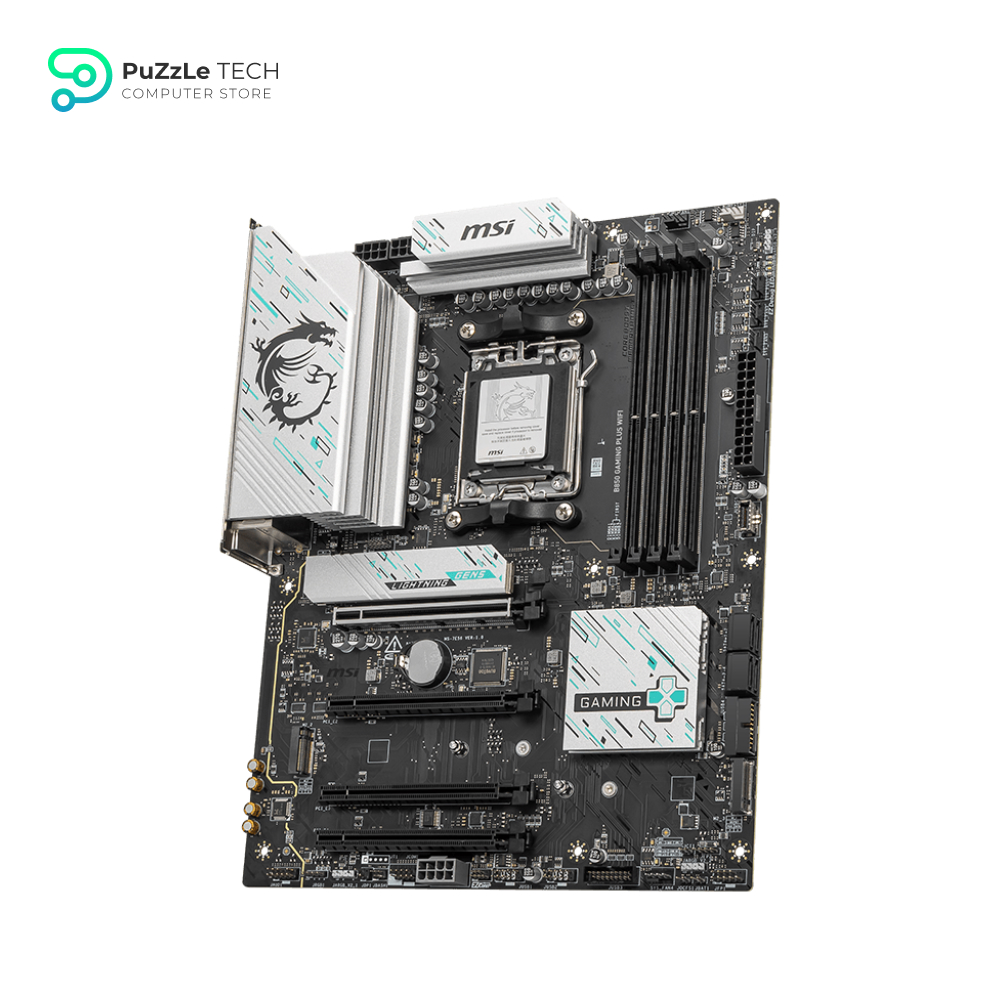 MSI B850 GAMING PLUS WIFI Motherboard, ATX - Supports AMD Ryzen 9000/8000 / 7000 Processors AM5 - DDR5 Memory Boost 8200+ MT/s (OC) - PCIe 5.0 x16 & 4.0 x16 - M.2 Gen5 - Wi-Fi 7 - 5G LAN 3