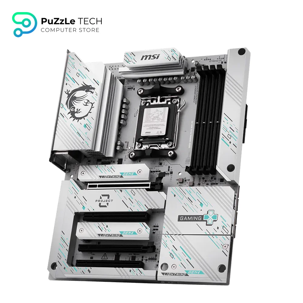 MSI B850 GAMING PLUS WIFI PZ AMD AM5 DDR5 ATX Motherboard 4