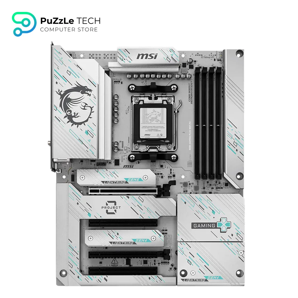 MSI B850 GAMING PLUS WIFI PZ AMD AM5 DDR5 ATX Motherboard