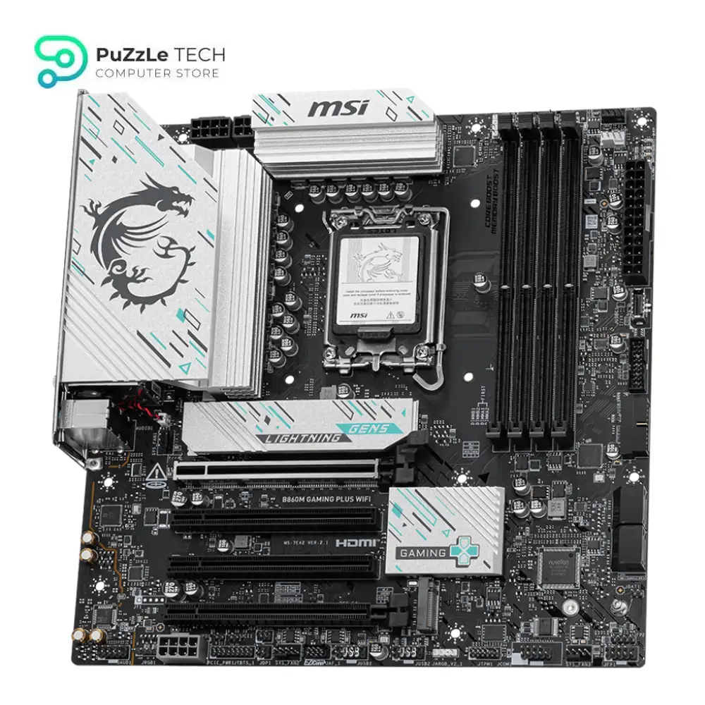 MSI B860M GAMING PLUS LGA1851 DDR5 Wi-Fi 7 Motherboard 3