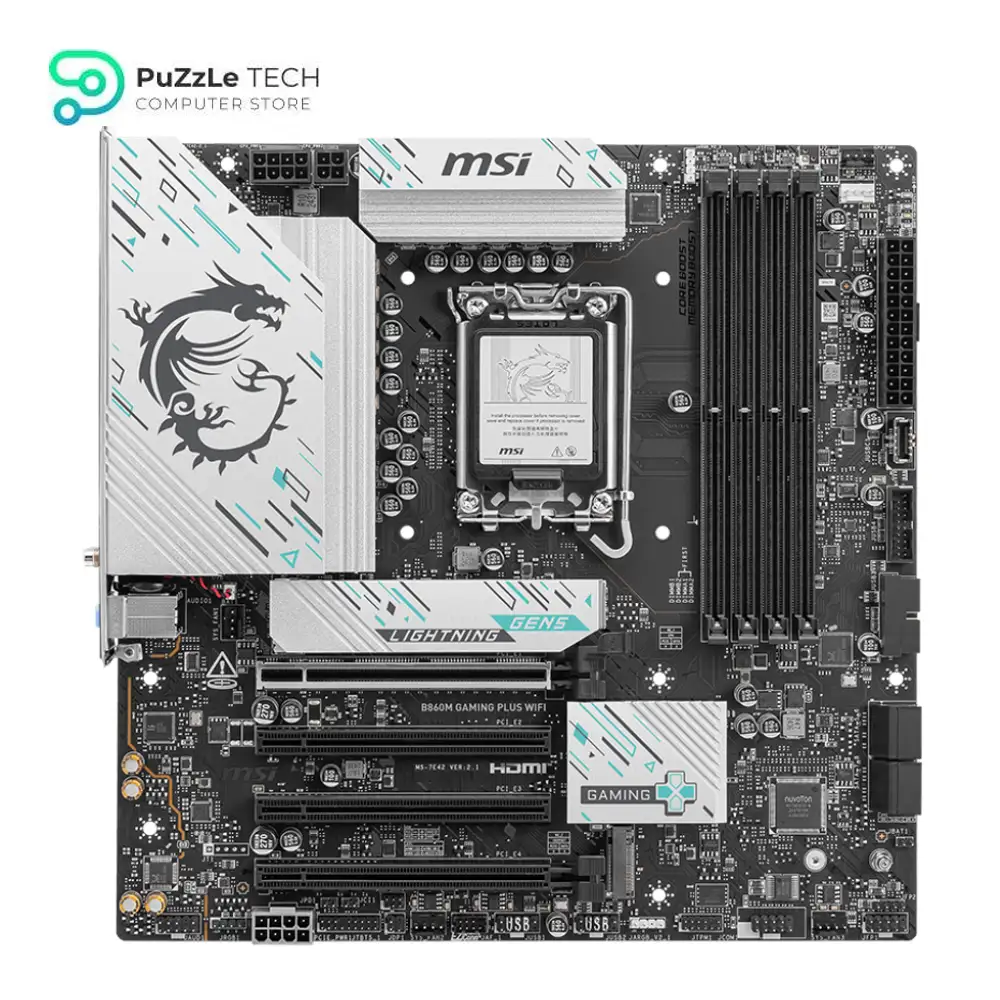 MSI B860M GAMING PLUS LGA1851 DDR5 Wi-Fi 7 Motherboard 2
