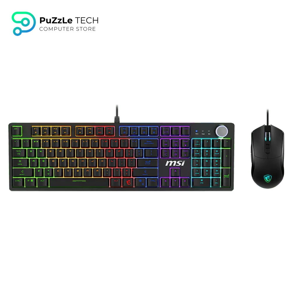MSI FORGE GK320 COMBO US Layout Wired Red Backlit Gaming Keyboard and Mouse (Black) 3