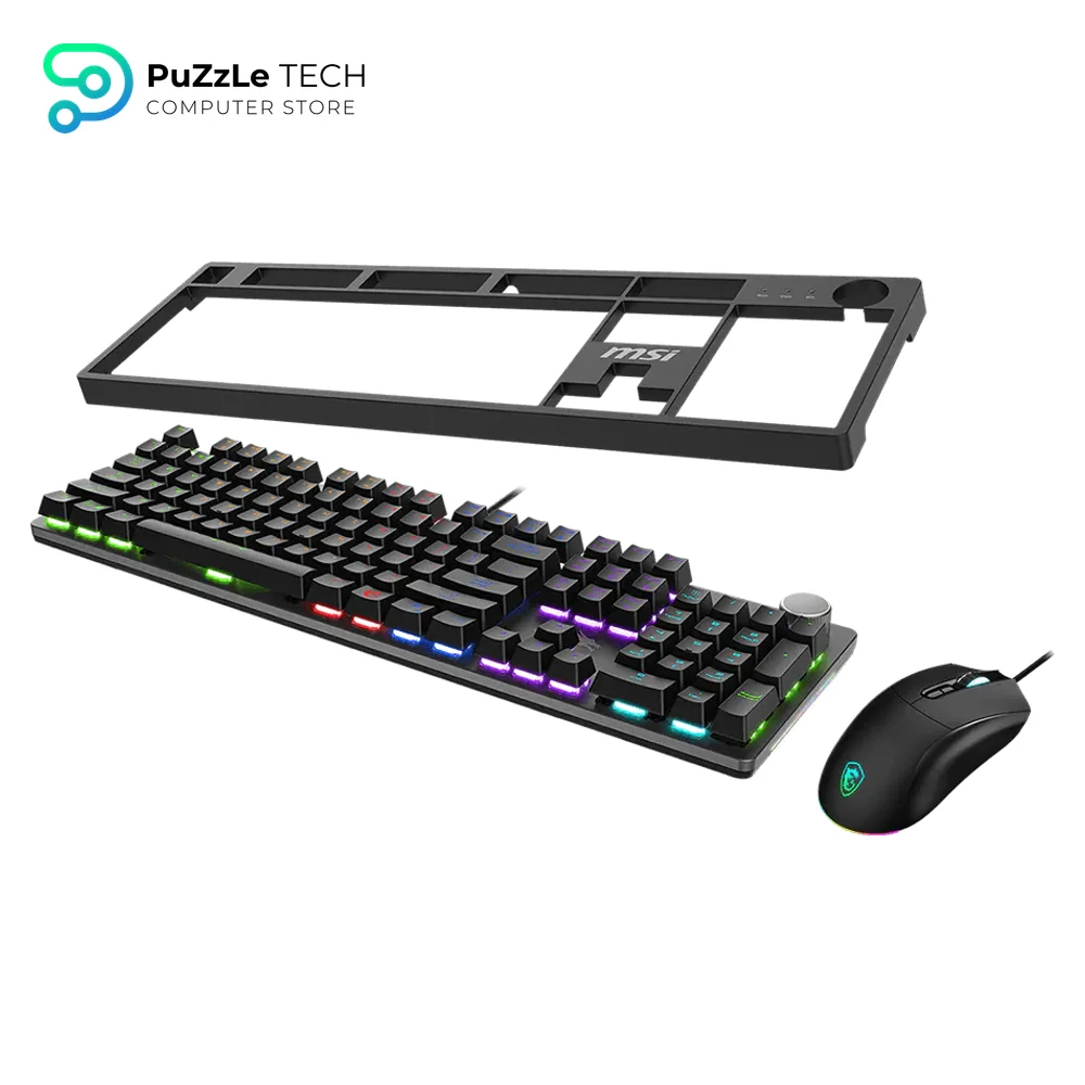 MSI FORGE GK320 COMBO US Layout Wired Red Backlit Gaming Keyboard and Mouse (Black) 4