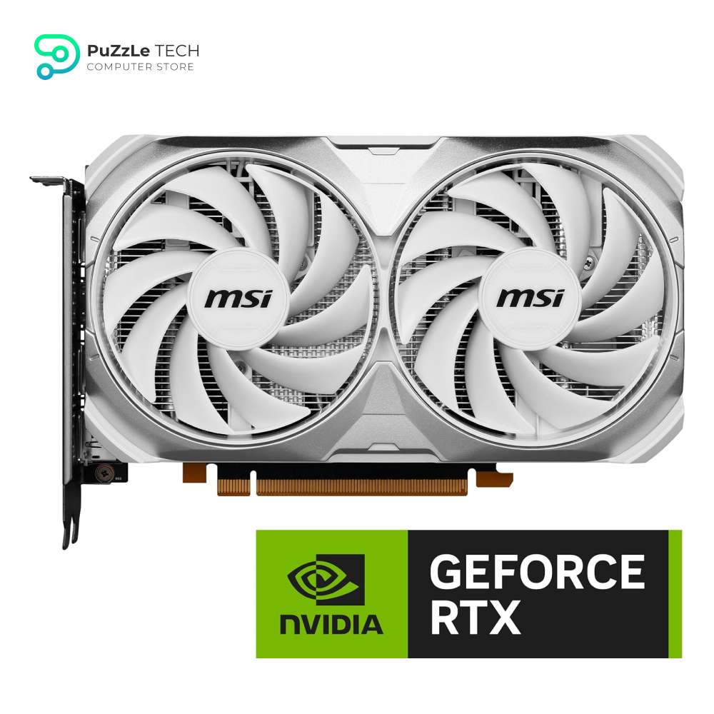 MSI GeForce RTX 4060 Ventus 2X WHITE OC 8GB GDDR6 Graphics Card 2