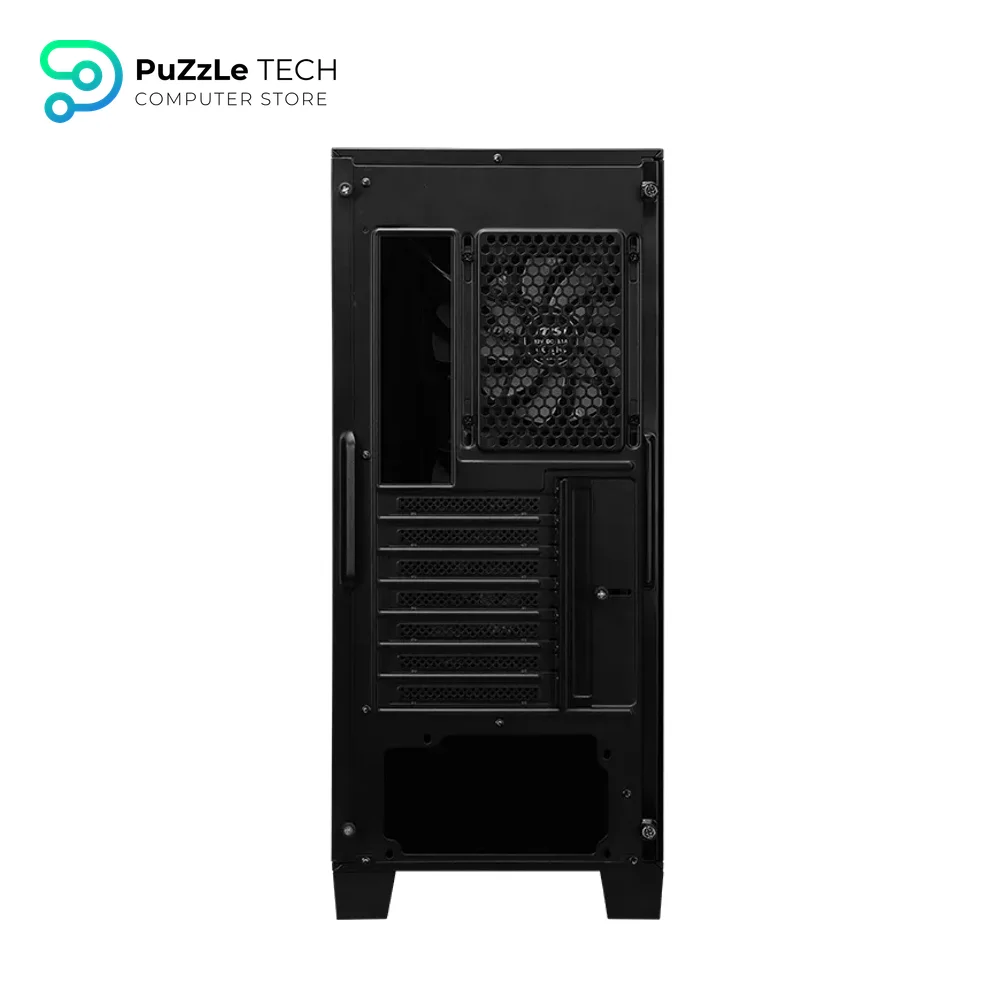 MSI MAG Forge 120A Airflow Premium Gaming PC Case - Auto RGB Fan - Vertical GPU Bracket - Side Air Vents - 4mm Thick Tempered Glass - Supports Up to 8 Fans 5