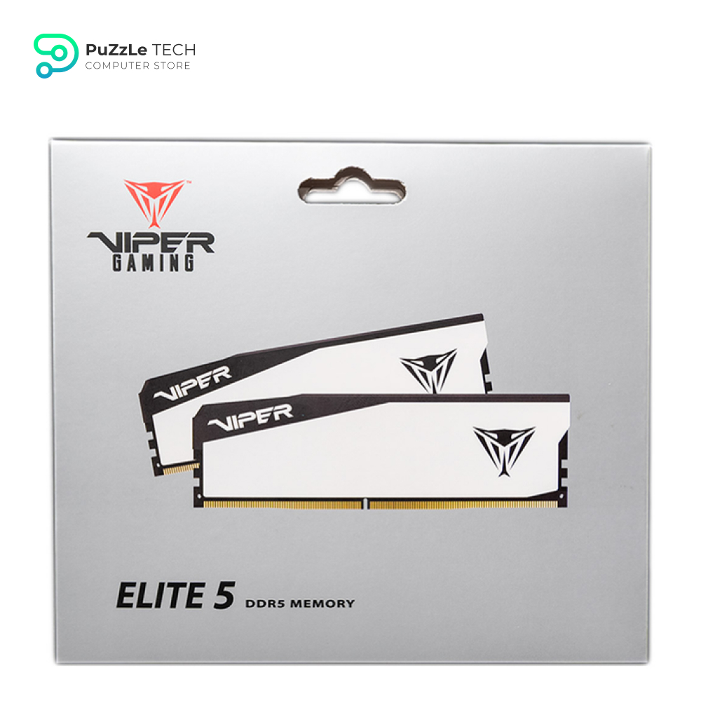 Patriot Viper Elite 5 DDR5 RAM 64GB (2X32GB) 6000MT/s CL30 1.35v UDIMM Desktop Gaming Memory Kit Compatible with Intel XMP/AMD Expo - VEB564G6030KW 6