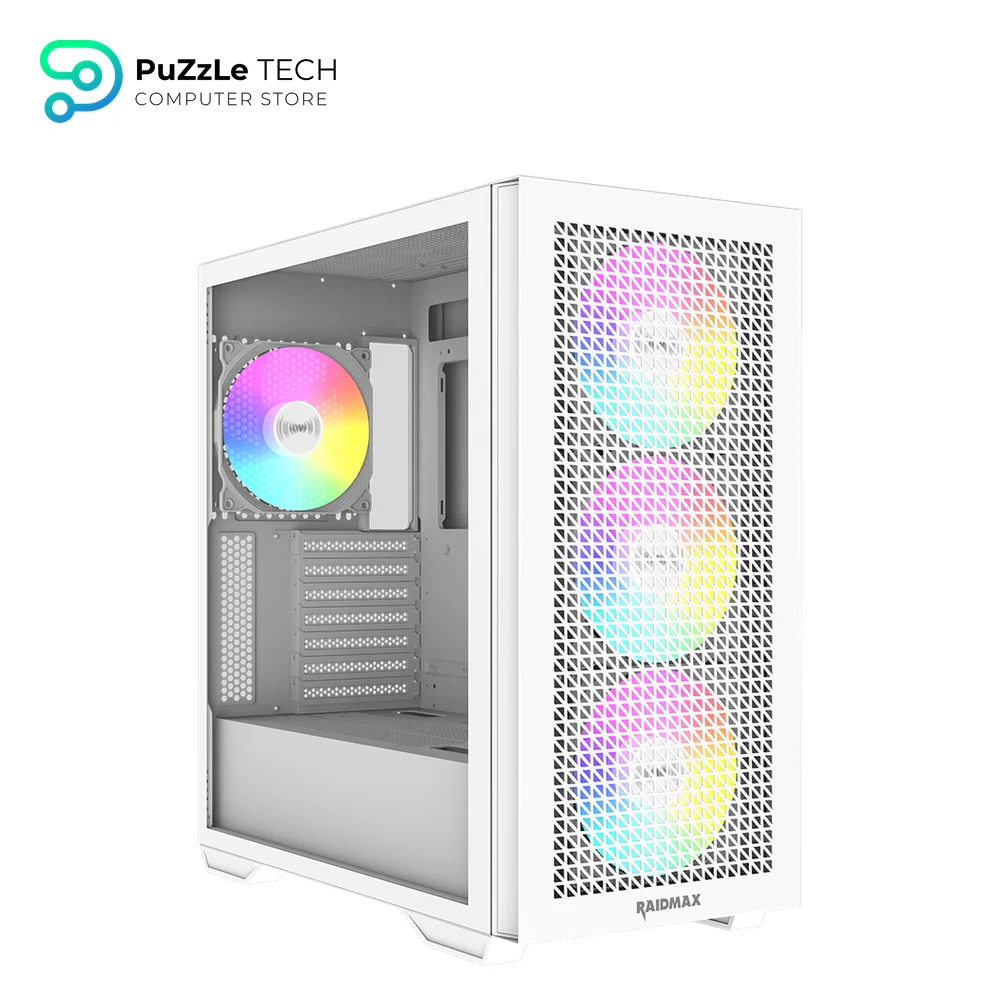 RAIDMAX MESHIAN X605 ATX Mid Tower wHITE ARGB Case